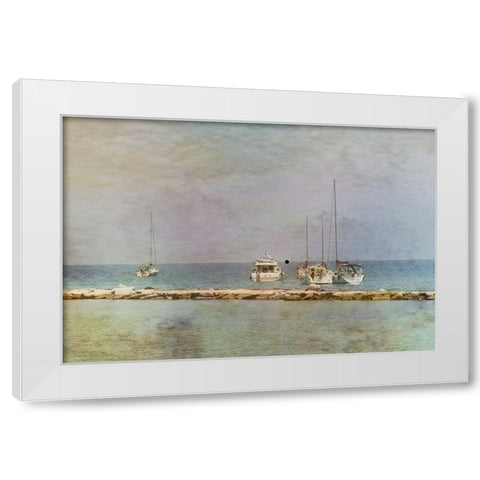 Bari White Modern Wood Framed Art Print by Gilleman, Monique
