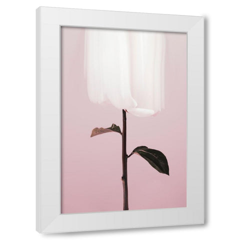 Peony 19 White Modern Wood Framed Art Print by 1x Studio III