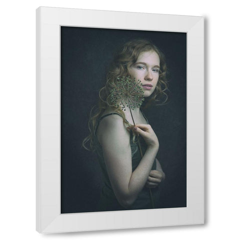 The Beauty White Modern Wood Framed Art Print by Franke, Ruth