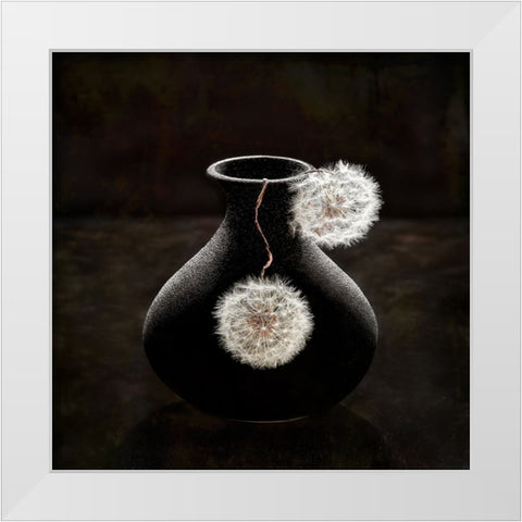 Plush Balls White Modern Wood Framed Art Print by Meng, Mia