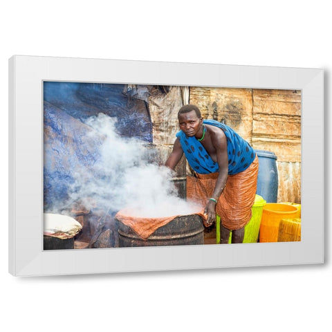 Hard Work White Modern Wood Framed Art Print by Wiener, Iris