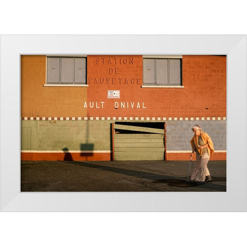 Terracotta White Modern Wood Framed Art Print by Bartholomeus, Stephan