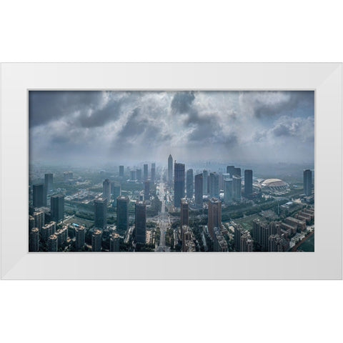 After The Storm White Modern Wood Framed Art Print by Yu Wu, Irene