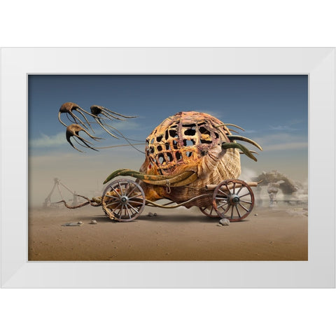 The Lost Carriage White Modern Wood Framed Art Print by Penchev, Radoslav