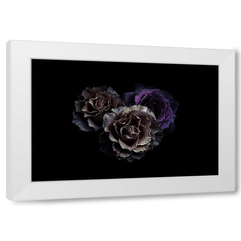 Roses White Modern Wood Framed Art Print by Julie, Angel