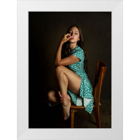 Sonya White Modern Wood Framed Art Print by Rise, Zachar