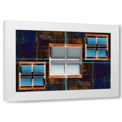 Windows Composition 6 White Modern Wood Framed Art Print by Domont, Jois