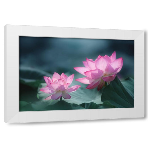 Views Of Different Depths White Modern Wood Framed Art Print by Suzuki, Takashi