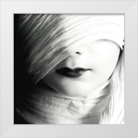 Dream White Modern Wood Framed Art Print by Nodeh, Mostafa