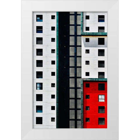 Facade - Gani Tikva White Modern Wood Framed Art Print by Orbach, Arnon