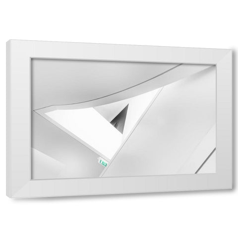 Exit White Modern Wood Framed Art Print by Van Son, Greetje