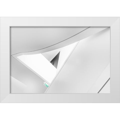 Exit White Modern Wood Framed Art Print by Van Son, Greetje