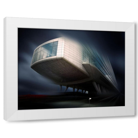 Dynamic Architecture White Modern Wood Framed Art Print by Batzdorf, Erhard