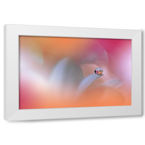 The Sound Of Innocence...III White Modern Wood Framed Art Print by Nan, Juliana