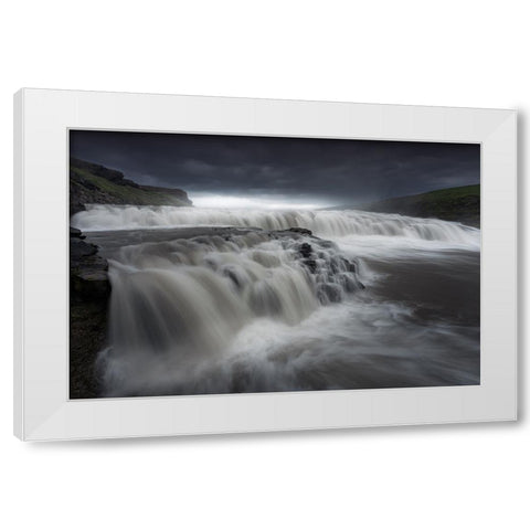 Flows II White Modern Wood Framed Art Print by Parejo, Jose