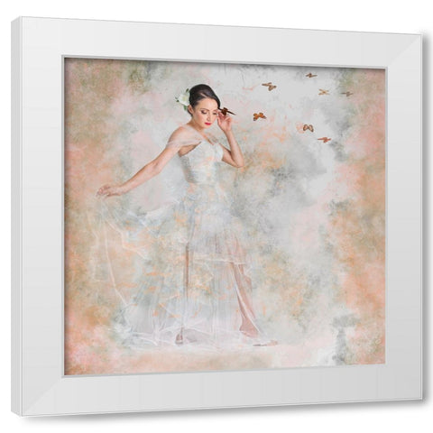 Dreaming White Modern Wood Framed Art Print by Finighan, Brennan