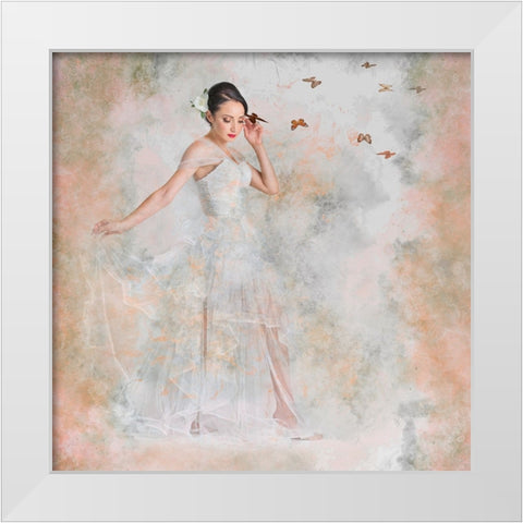 Dreaming White Modern Wood Framed Art Print by Finighan, Brennan