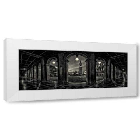 It Never Ends White Modern Wood Framed Art Print by Pessotto, Tommaso