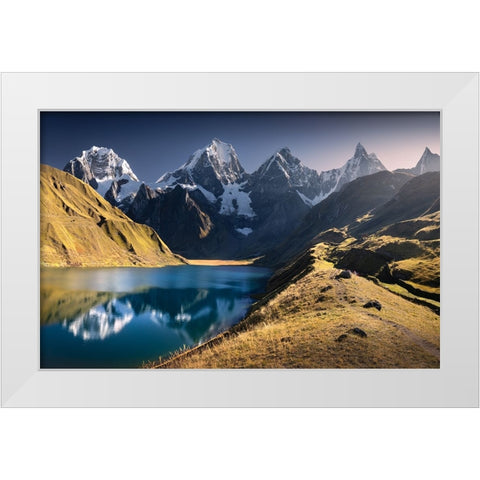 The Lake White Modern Wood Framed Art Print by Nienartowicz, Karol