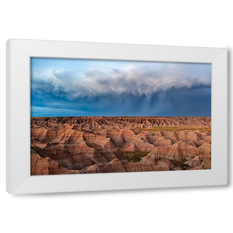 The Storm Is Here White Modern Wood Framed Art Print by Zuo, Jun