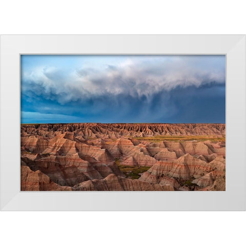 The Storm Is Here White Modern Wood Framed Art Print by Zuo, Jun