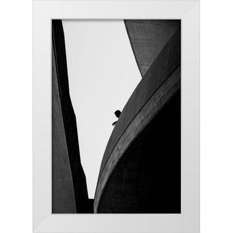 Altezza White Modern Wood Framed Art Print by Bontempi, Annalisa