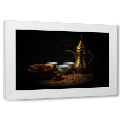 Stilllife White Modern Wood Framed Art Print by Elsharma, Yasmin