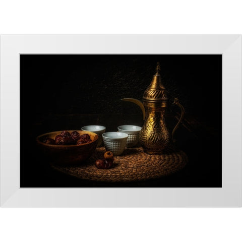 Stilllife White Modern Wood Framed Art Print by Elsharma, Yasmin