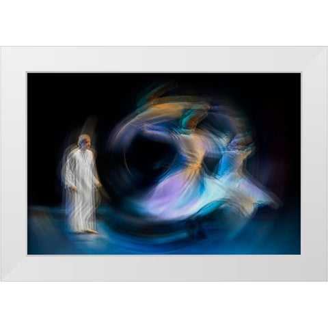 Untitled White Modern Wood Framed Art Print by Shawki, Mohamed