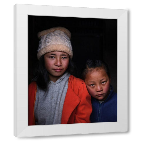 Saving Face - The Anthology - VIII White Modern Wood Framed Art Print by Steverson, Michael