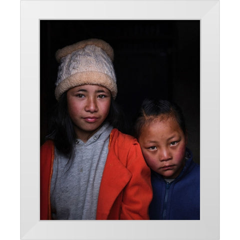 Saving Face - The Anthology - VIII White Modern Wood Framed Art Print by Steverson, Michael