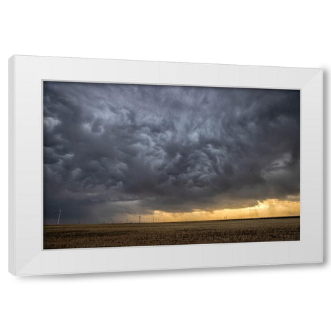 Angry Sky White Modern Wood Framed Art Print by Zuo, Jun