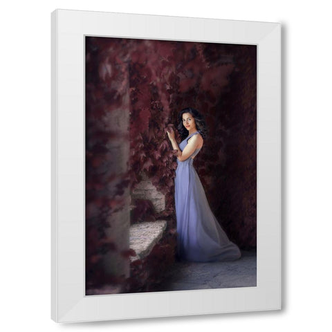 IVI White Modern Wood Framed Art Print by Markova, Tanya