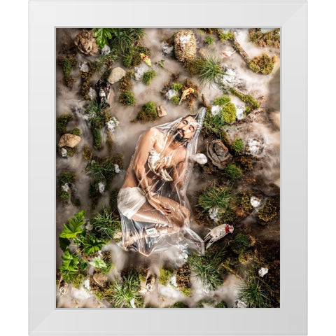 Death White Modern Wood Framed Art Print by Sedaghi, Hooman