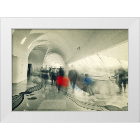 Life Has ItS Way White Modern Wood Framed Art Print by Sherin.Abdou