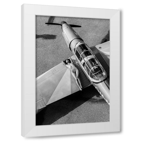 Trener White Modern Wood Framed Art Print by Blasko, Jan