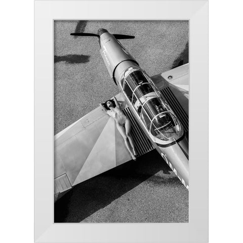 Trener White Modern Wood Framed Art Print by Blasko, Jan