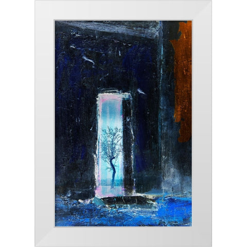 Little tree White Modern Wood Framed Art Print by Jacobs, Rudi