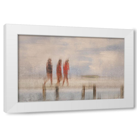 ItS A Wonderful Life White Modern Wood Framed Art Print by Van Der, Jan