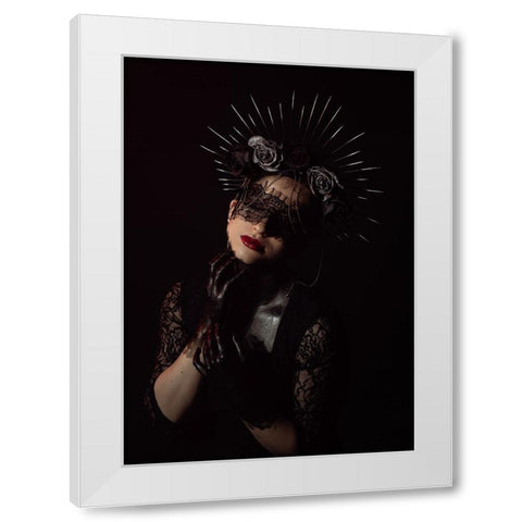 Black Lady White Modern Wood Framed Art Print by Mighorst, Ineke