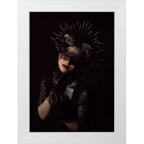 Black Lady White Modern Wood Framed Art Print by Mighorst, Ineke