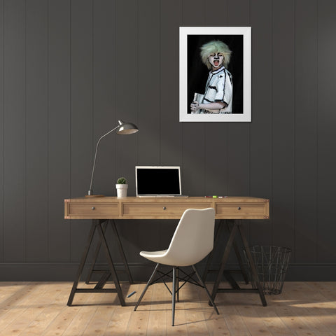 Whitestein White Modern Wood Framed Art Print by Joosten, Lus