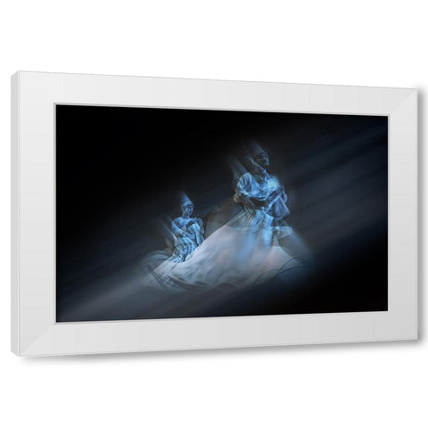 Towards White Modern Wood Framed Art Print by Shawki, Mohamed