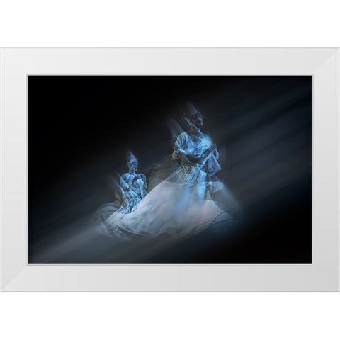 Towards White Modern Wood Framed Art Print by Shawki, Mohamed