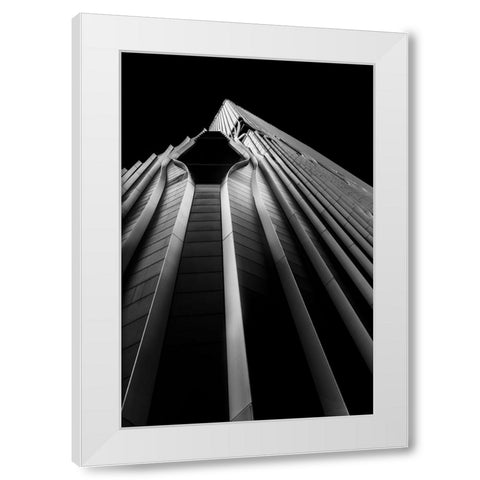 Keyhole Building White Modern Wood Framed Art Print by Wong, Jeffrey