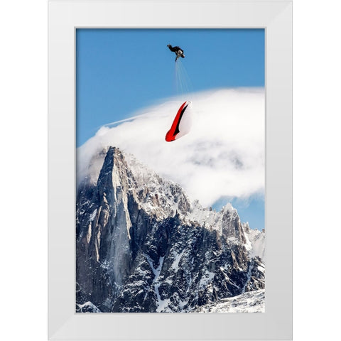 Infinity Tumbling White Modern Wood Framed Art Print by Shu, Tristan