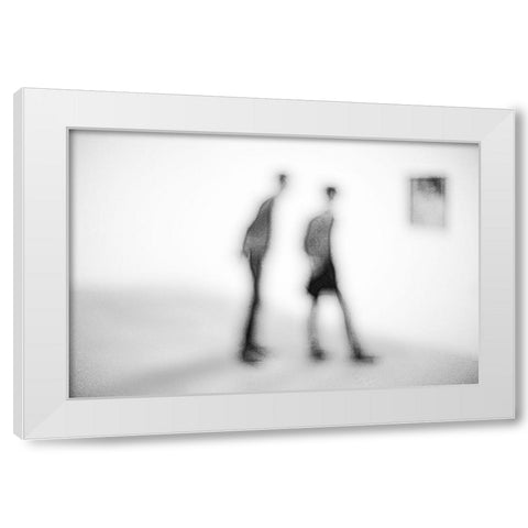 In The Art Gallery White Modern Wood Framed Art Print by Schleicher-Schwarz, Roswitha