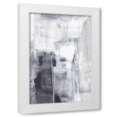 Abstract Texture No 1 White Modern Wood Framed Art Print by Uplusmestudio