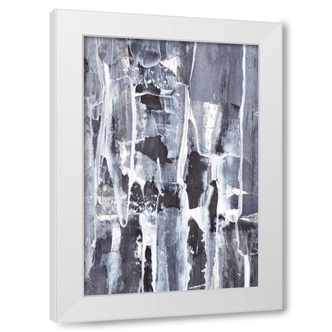 Abstract Texture No 3 White Modern Wood Framed Art Print by Uplusmestudio