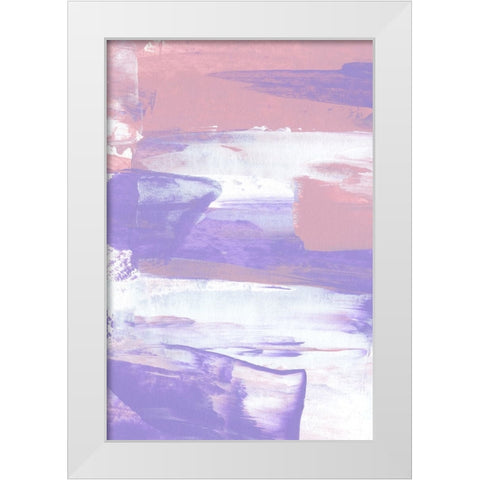 Color Flow No 1 White Modern Wood Framed Art Print by Uplusmestudio